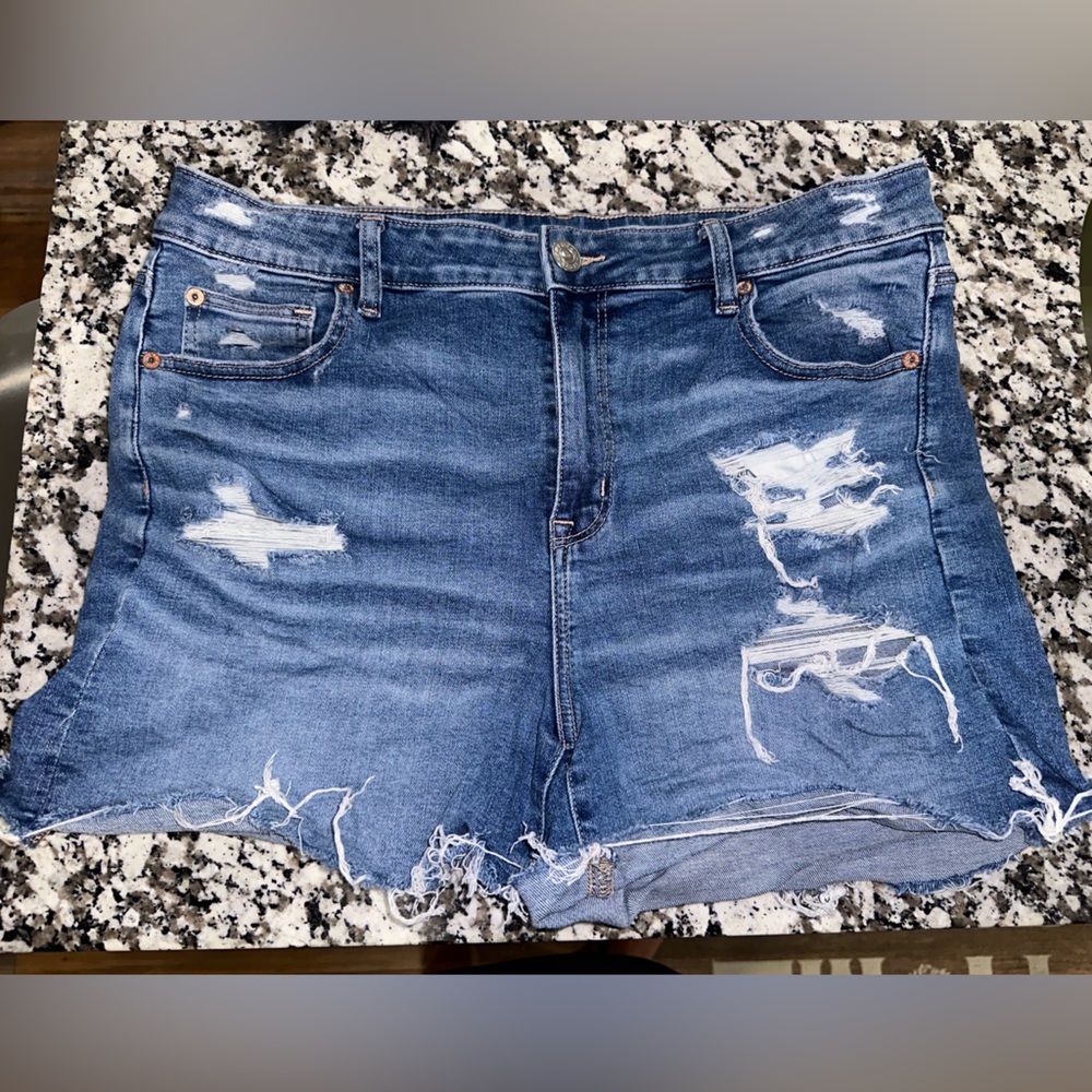 American Eagle next level stretch high waisted denim shorts